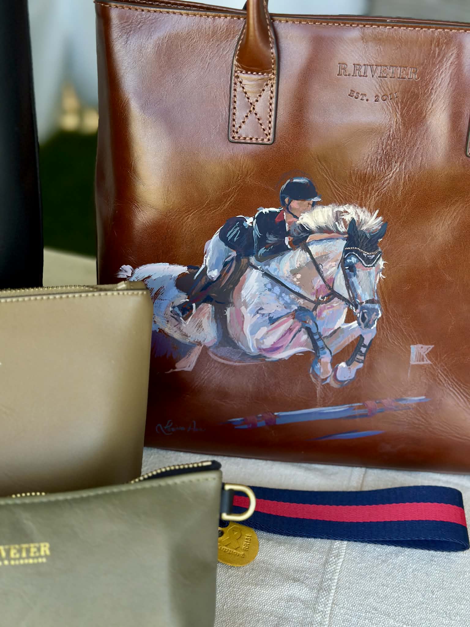 Leather Bag Customization - Painted Designs - Larissa Ann Fine Art