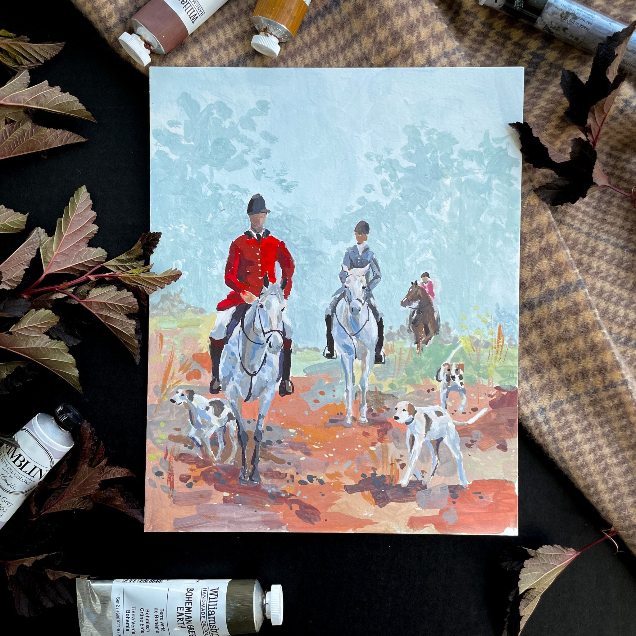 Whipper - In Foxhunting Print - Larissa Ann Fine Art