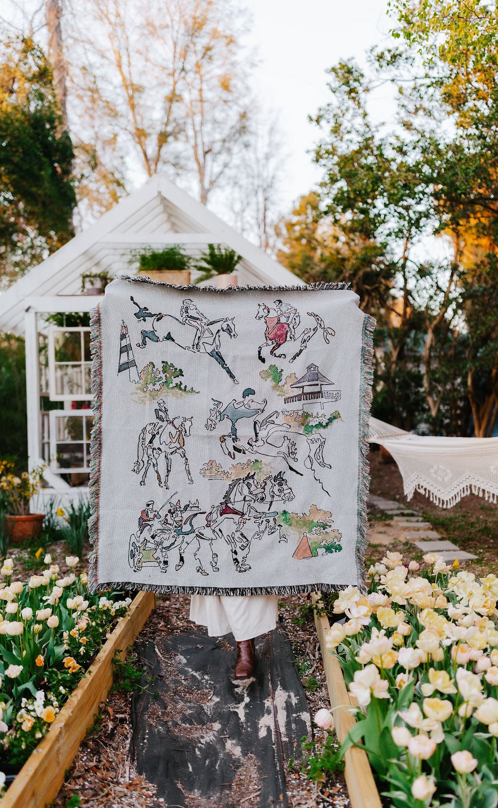 "Equestrian Harmony" Woven Tapestry - Larissa Ann Fine Art