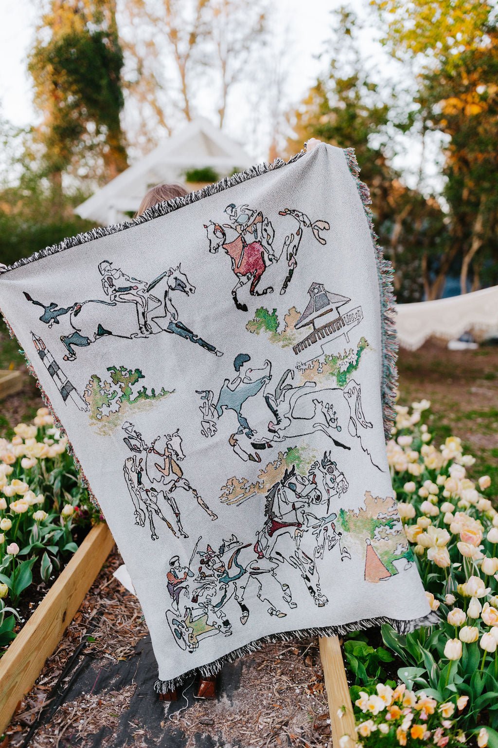 "Equestrian Harmony" Woven Tapestry - Larissa Ann Fine Art