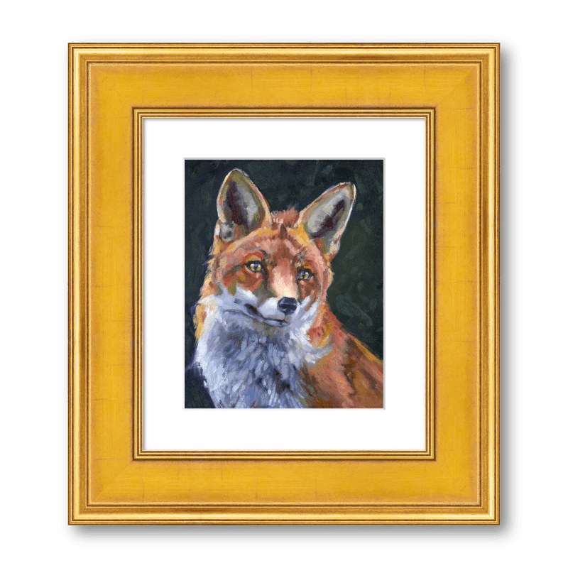 Girl in Red Coat— Fox Fine Art Print - Larissa Ann Fine Art
