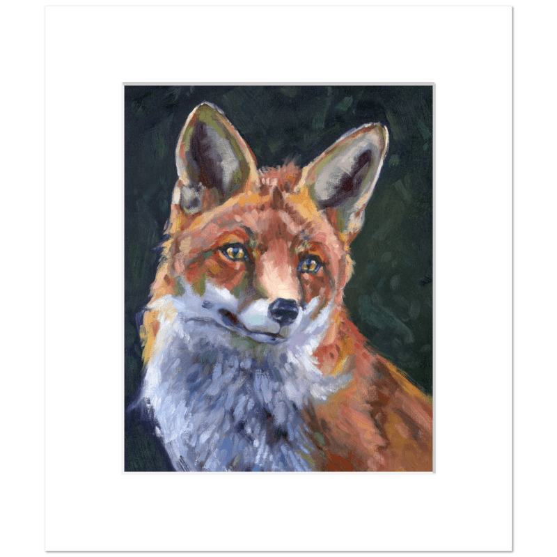 Girl in Red Coat— Fox Fine Art Print - Larissa Ann Fine Art