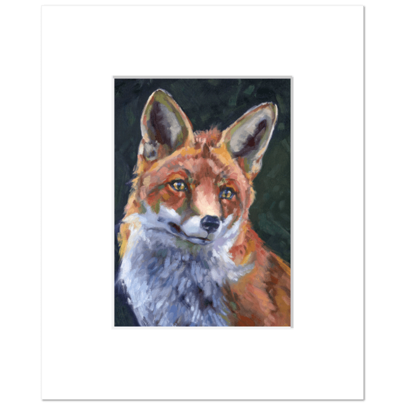 Girl in Red Coat— Fox Fine Art Print - Larissa Ann Fine Art