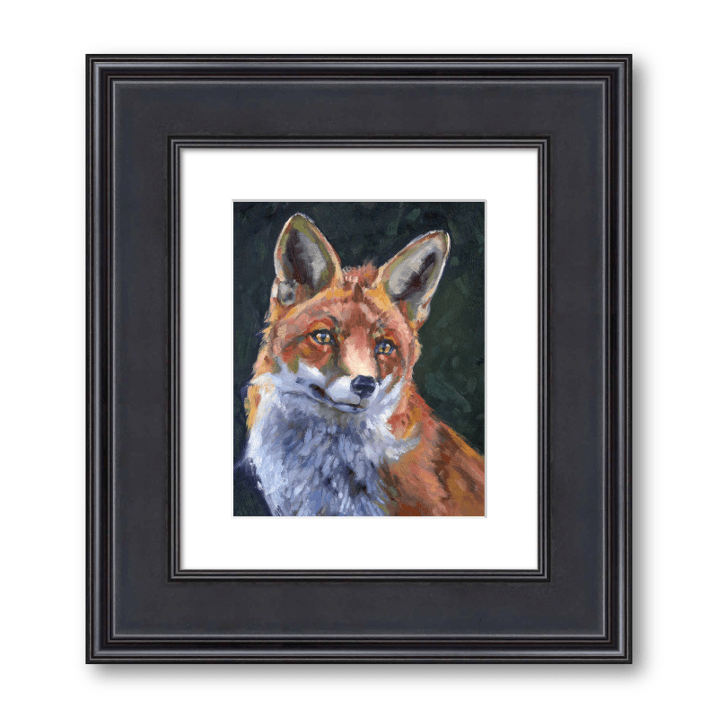 Girl in Red Coat— Fox Fine Art Print - Larissa Ann Fine Art