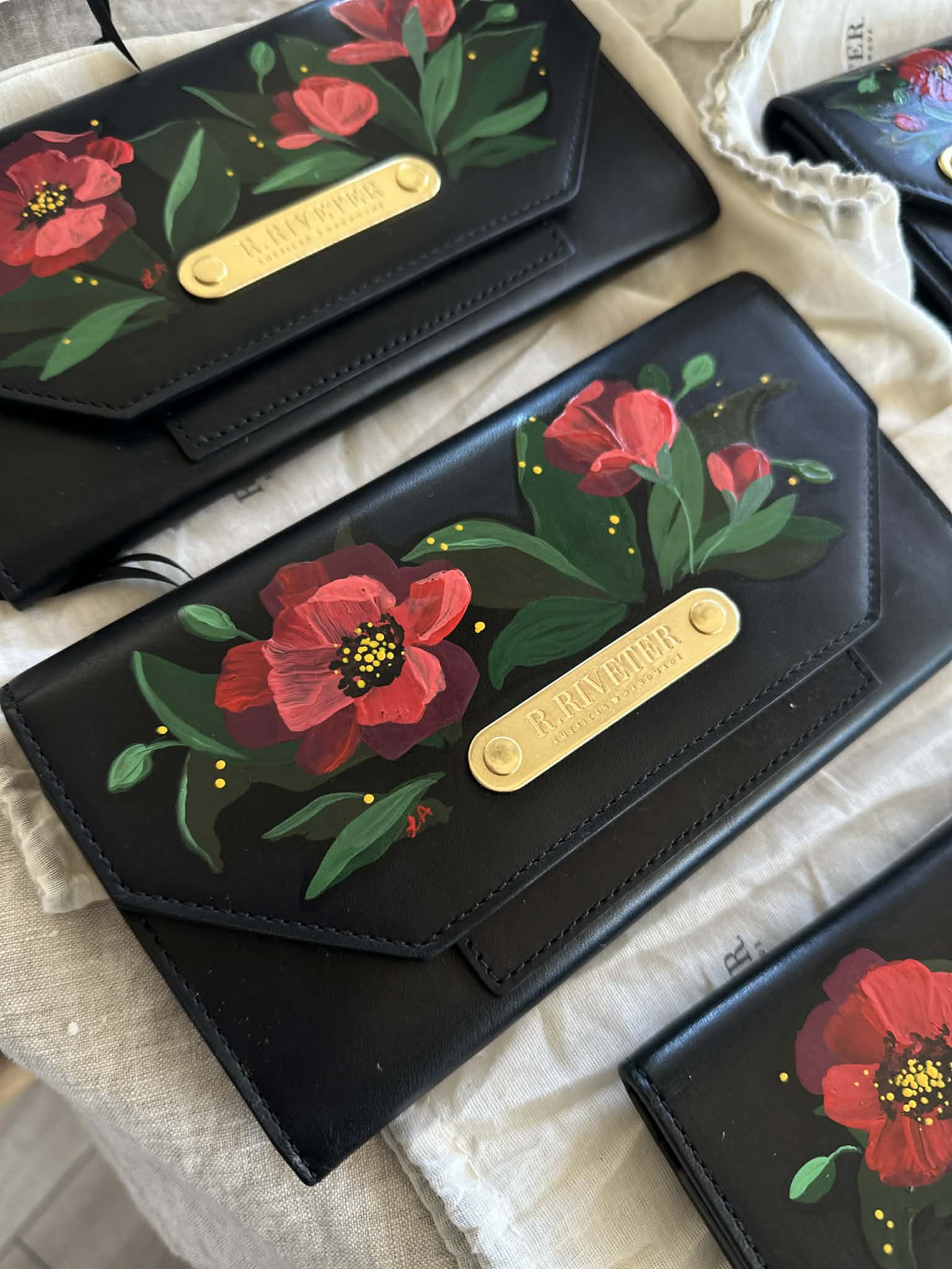 Leather Bag Customization - Painted Designs - Larissa Ann Fine Art