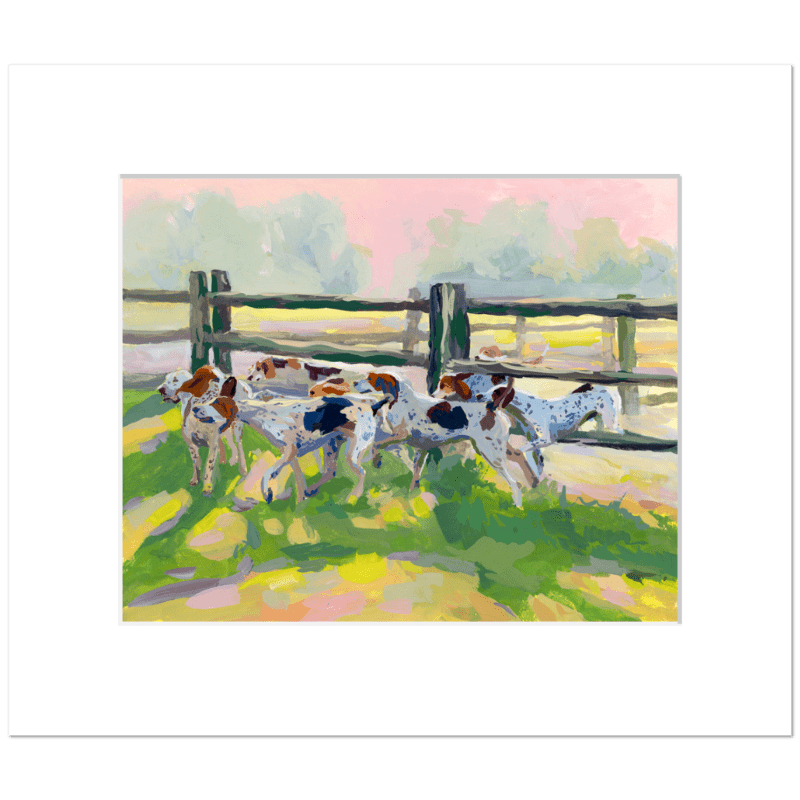 A Perfect Morning — Foxhunting Fine Art Print - Larissa Ann Fine Art