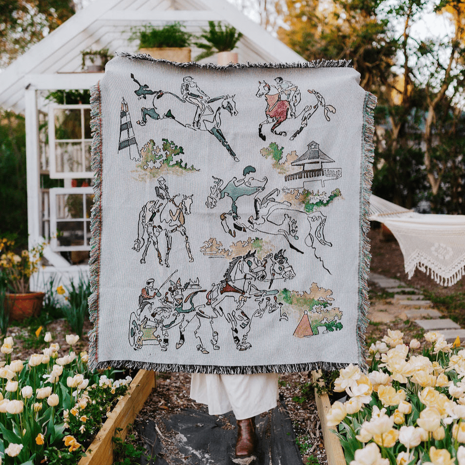 "Equestrian Harmony" Woven Tapestry - Larissa Ann Fine Art