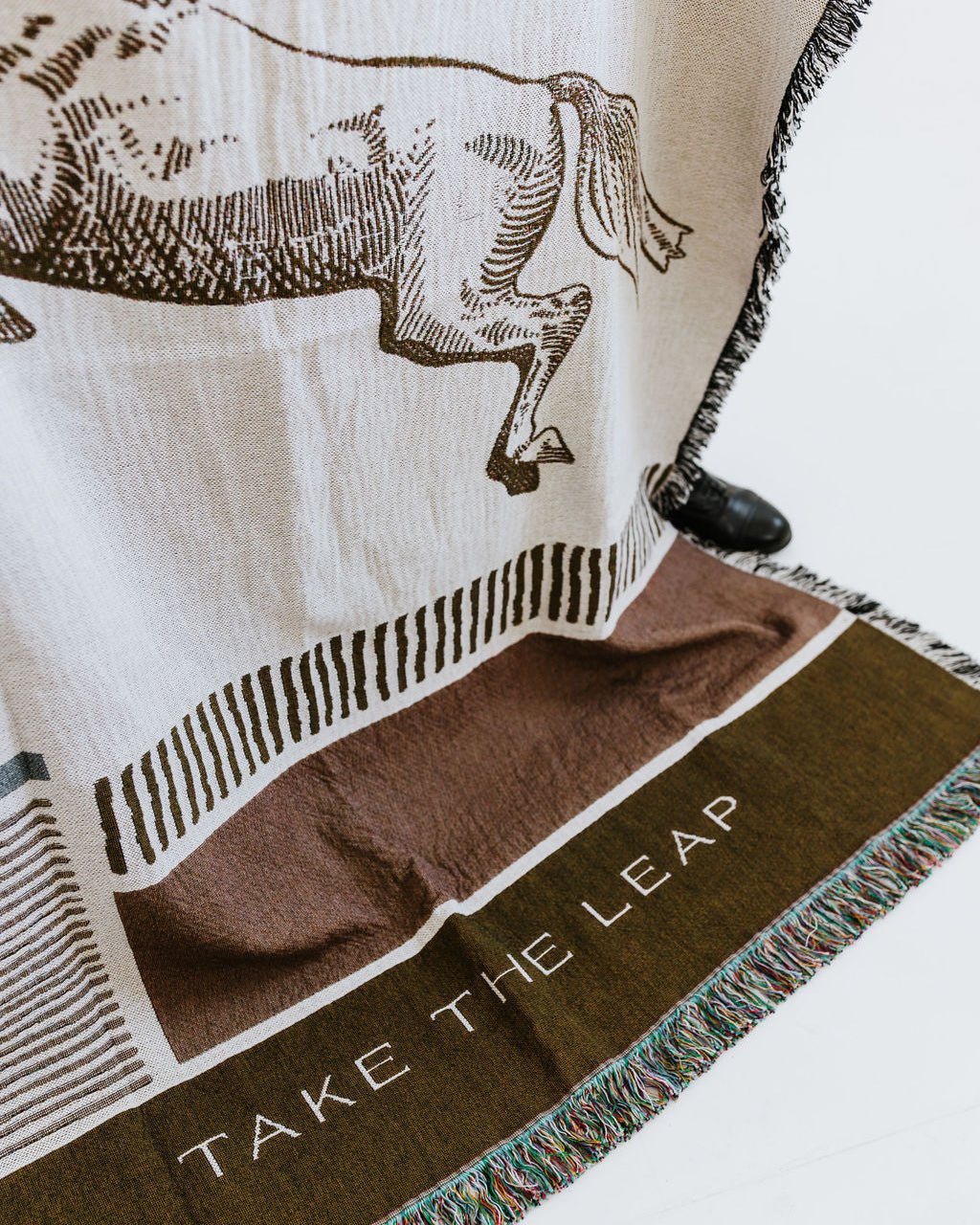 Take the Leap Woven Tapestry Blanket - Larissa Ann Fine Art