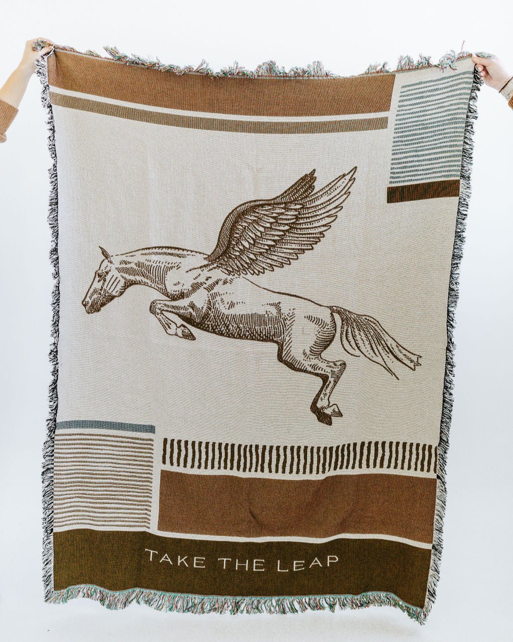Take the Leap Woven Tapestry Blanket - Larissa Ann Fine Art